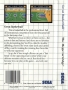 Sega  Master System&nbsp; - &nbsp;Great Basketball (Back)
